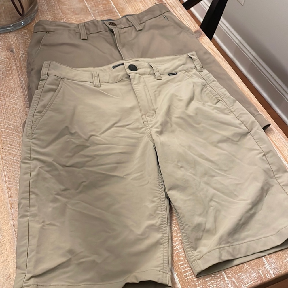 2 pairs Boys Khaki shorts